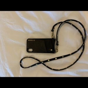 Black and gold Bandolier for IPhone X/Xs